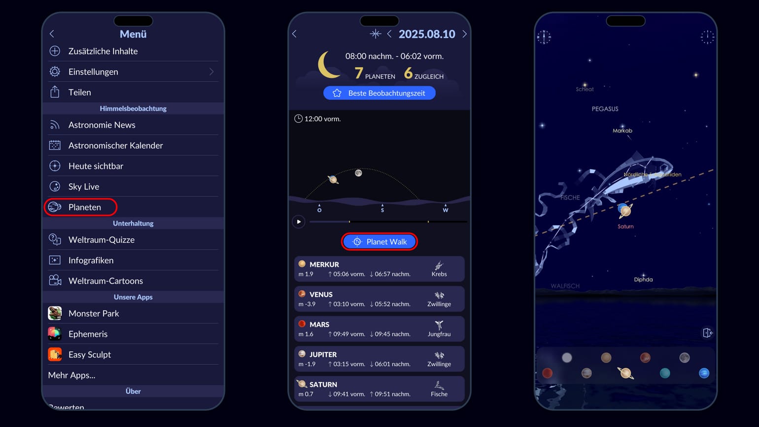 6 Planeten In Einer Reihe 2025 Uhrzeit starwalk.space