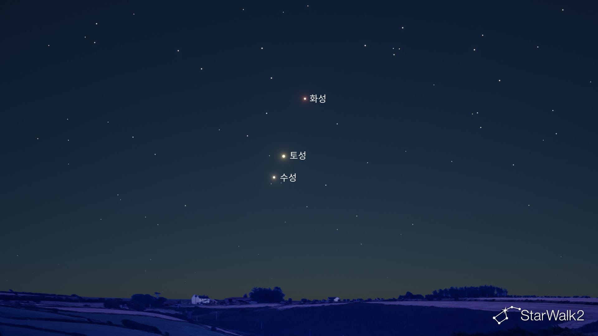 2026년 4월 20일: 수성, 화성, 토성이 일직선으로 늘어서다