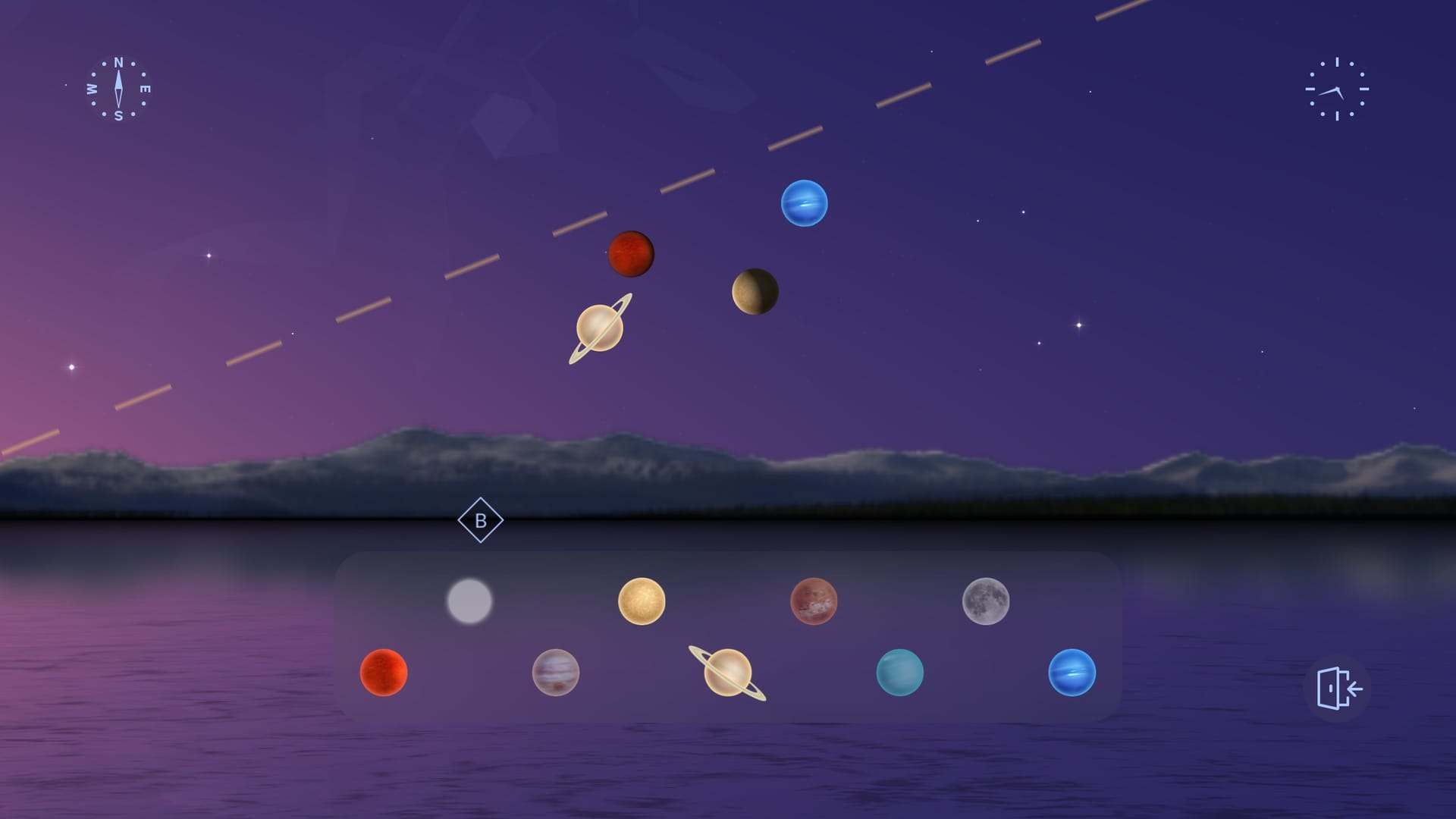 Парад планет 18 апреля 2026 года: Star Walk 2 → Planet Walk