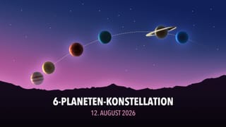 Planetenkonstellation am 12. August 2026