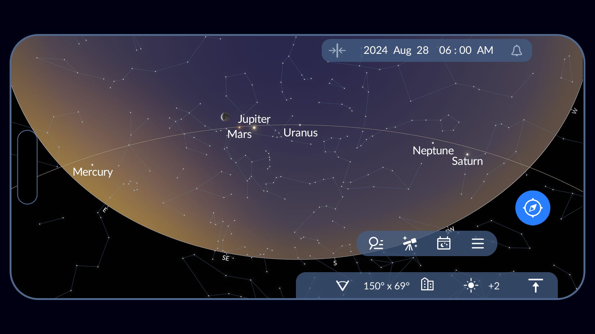 How to see the planetary alignment on August 28, 2024