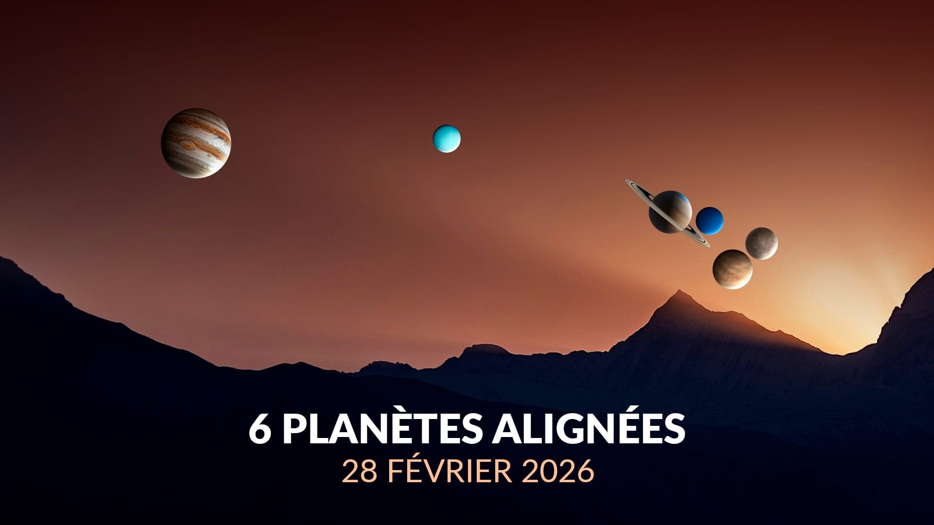 Rare alignement planétaire le 28 février 2026