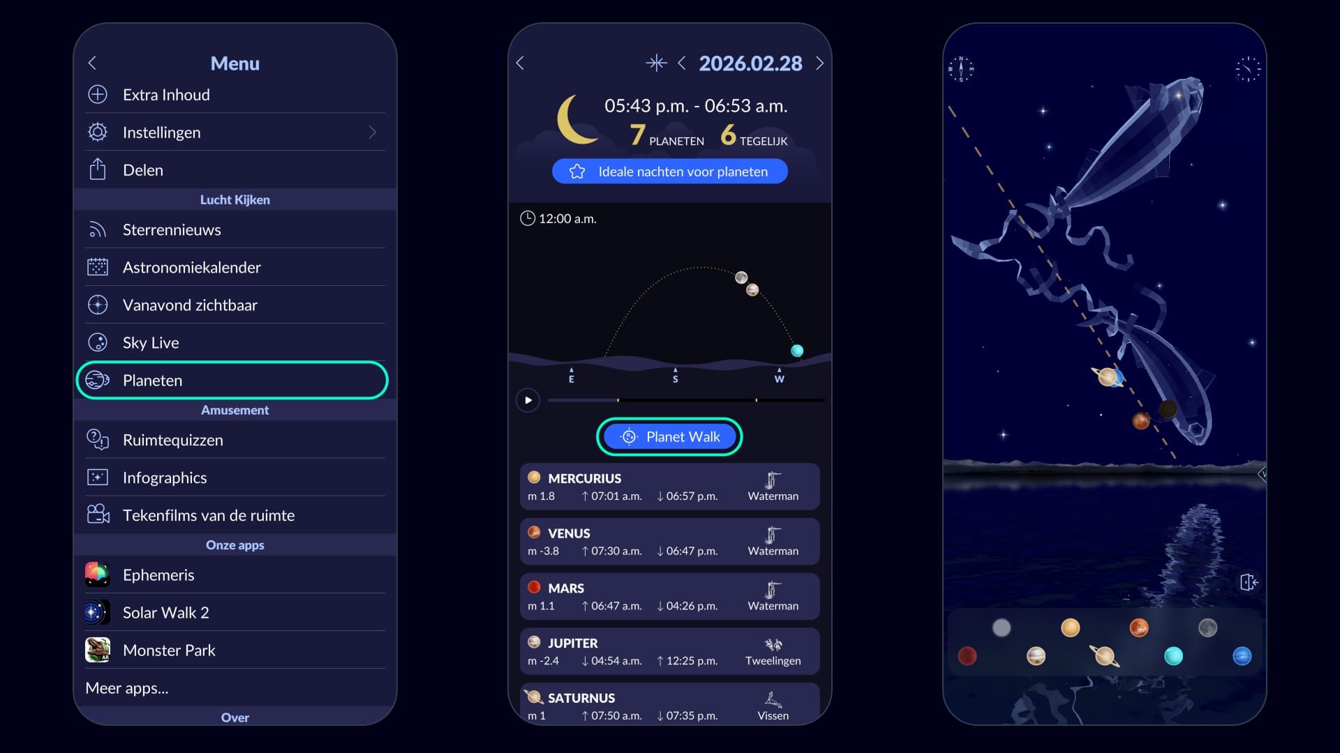 Hoe vind je de planeten tijdens de uitlijning op 28 februari 2026?
