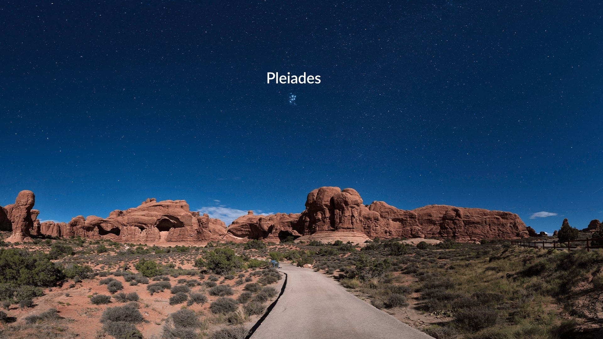 The Pleiades with the naked eye