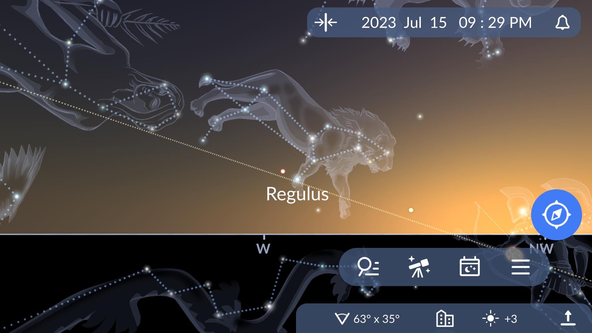 Find Regulus in Sky Tonight