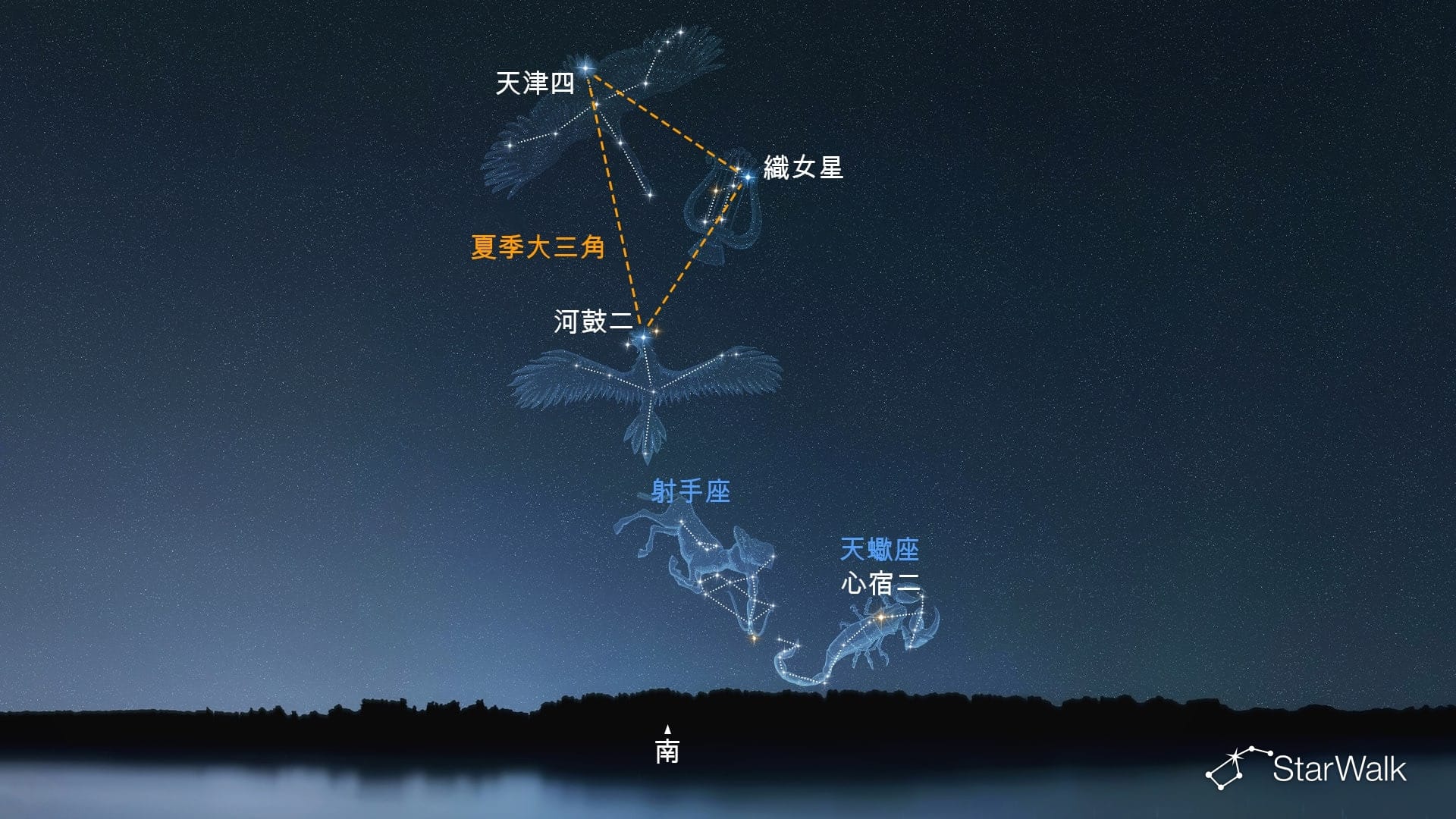 如何在北半球找到人馬座