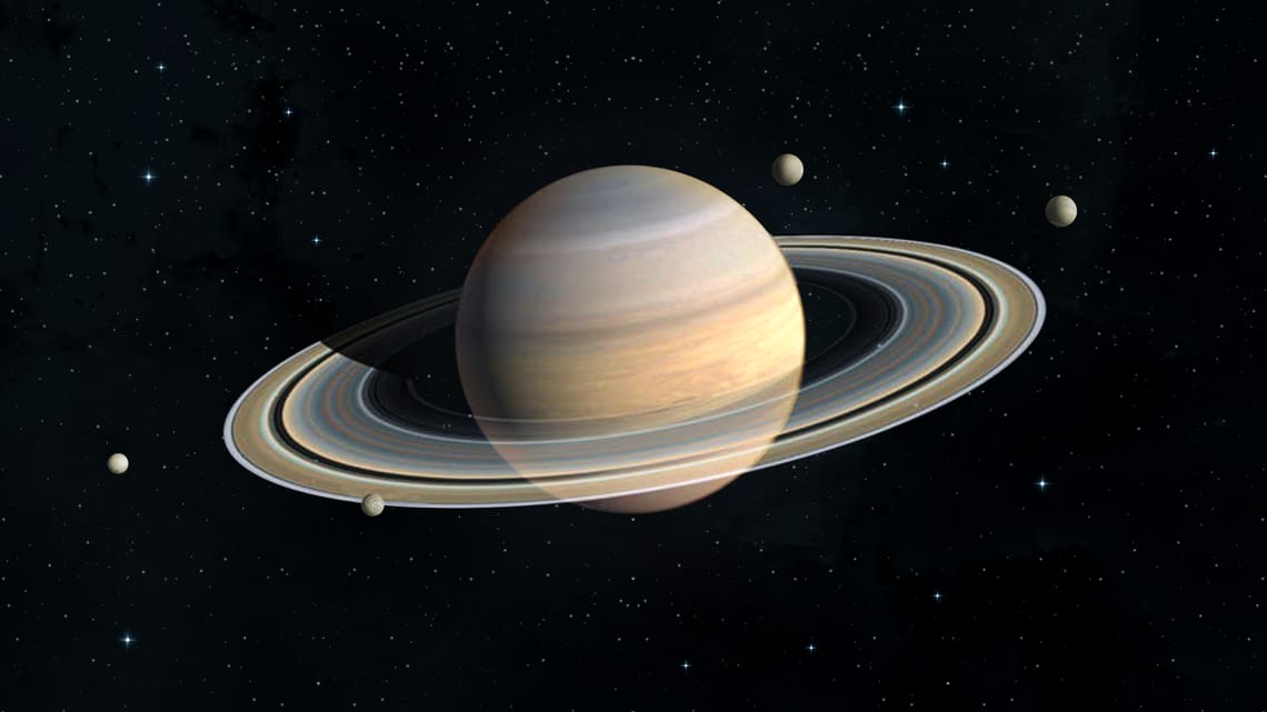 снимок планеты сатурн