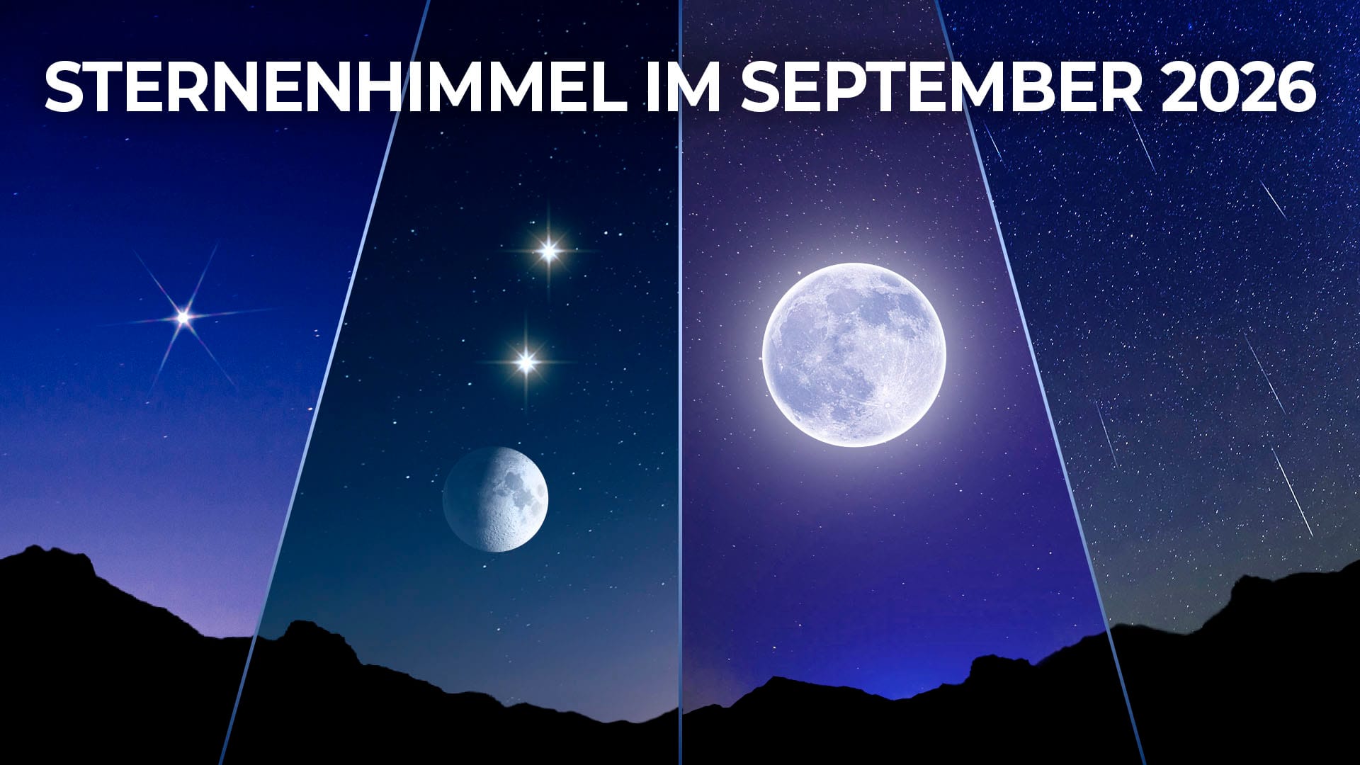Sternenhimmel im September 2026
