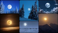 Snow Moon: Collage