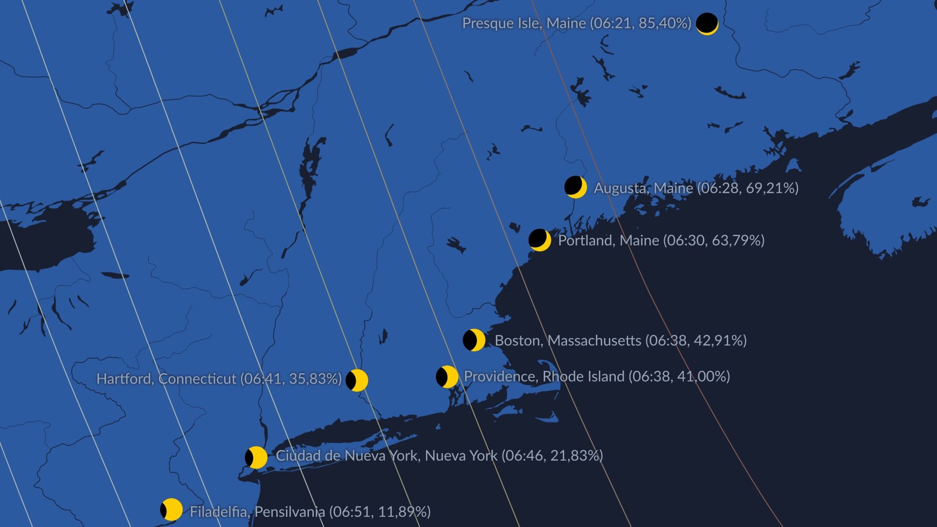 Solar eclipse in the US (March 29, 2025)