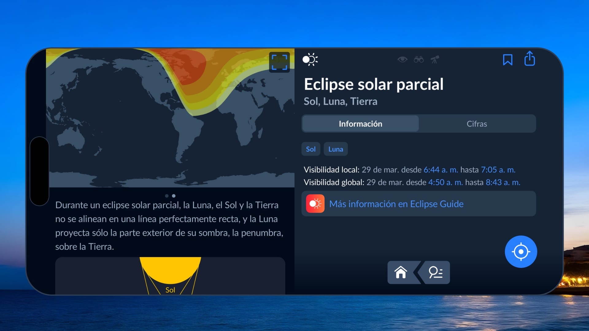 Sky Tonight app: Solar eclipse (March 29, 2025)