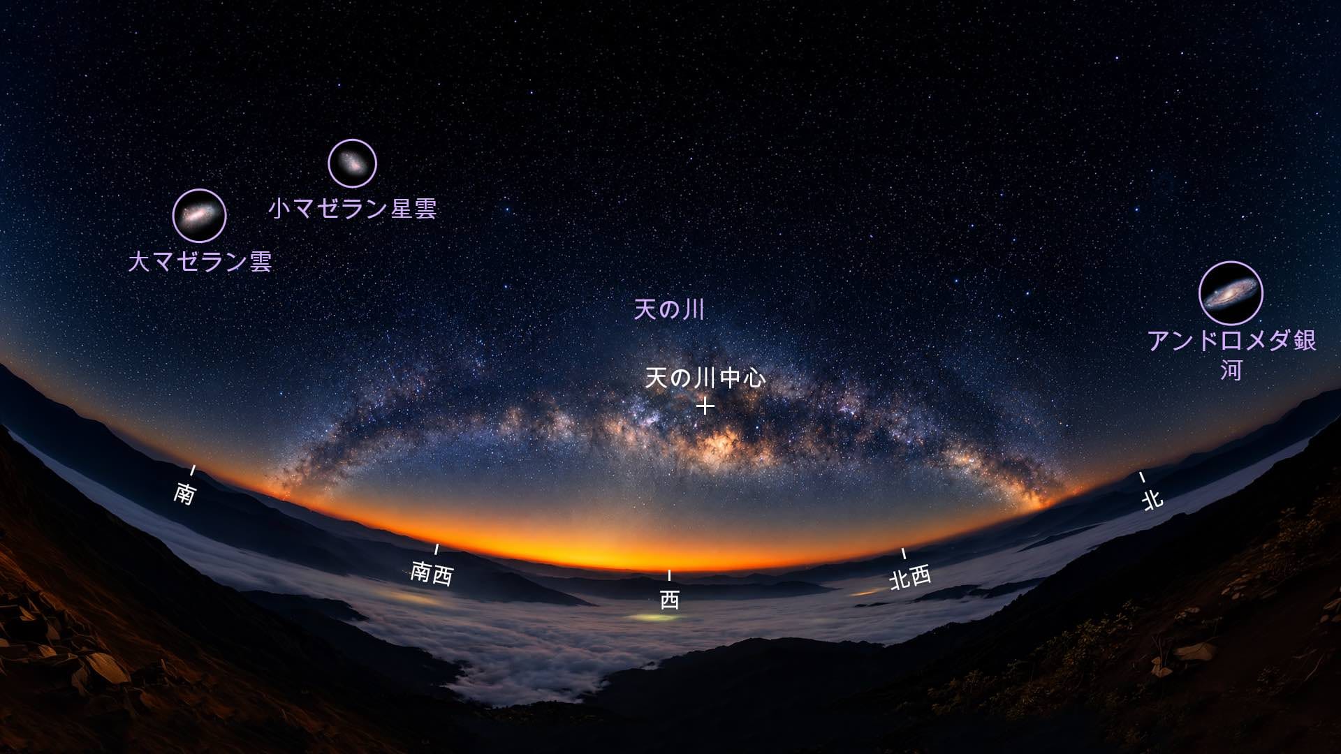 11月の天文現象:一晩で4銀河チャレンジ