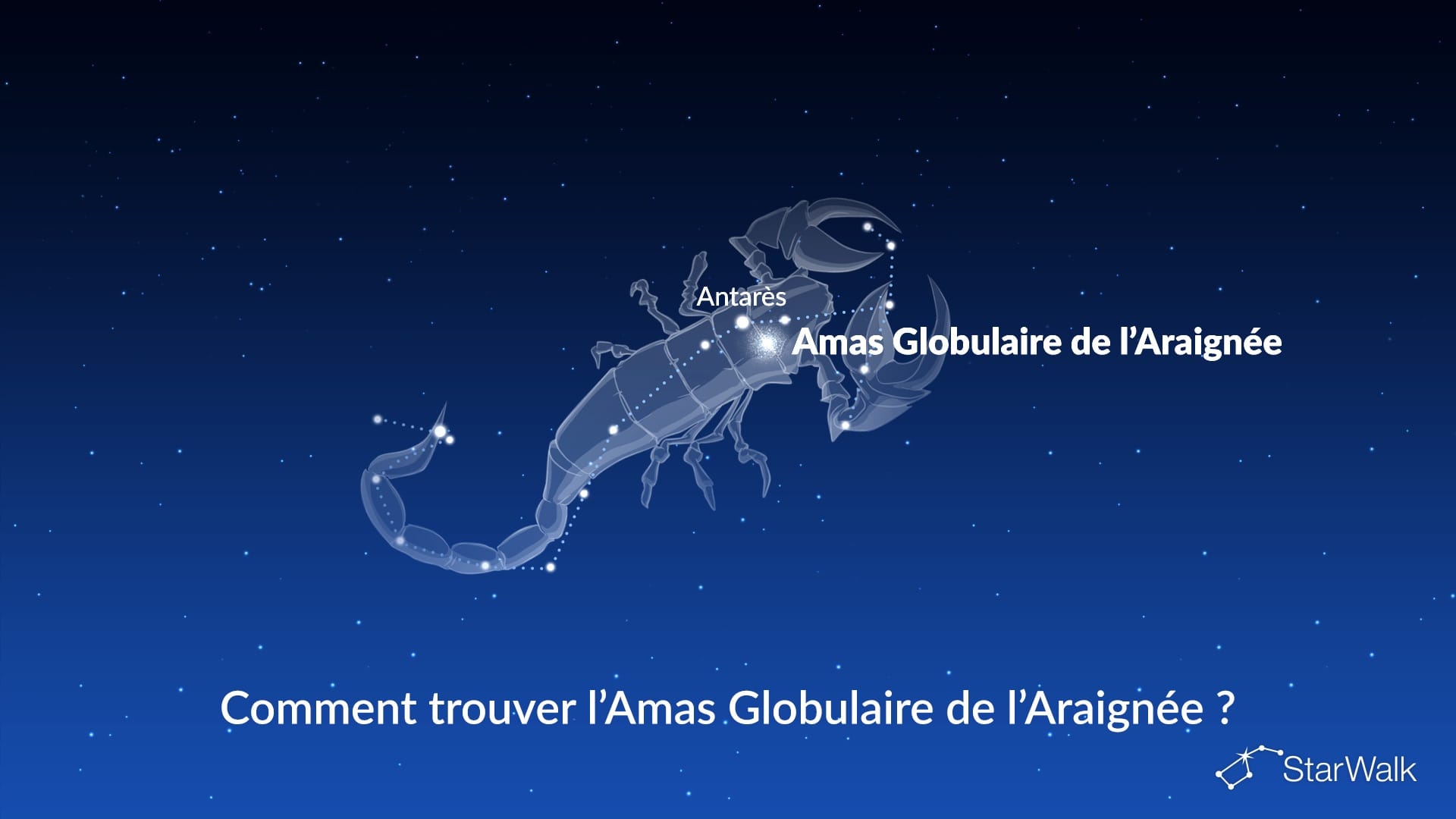 Amas globulaire de l’Araignée — comment le trouver
