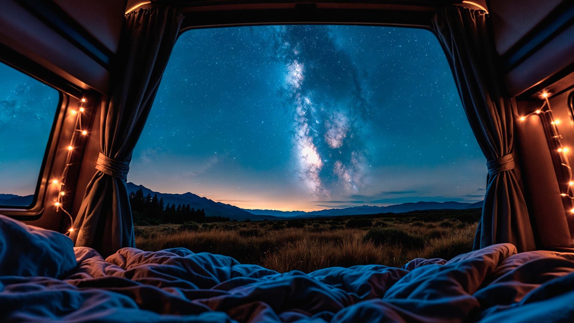 Ideas de cita en la caja de una pickup para observar las estrellas