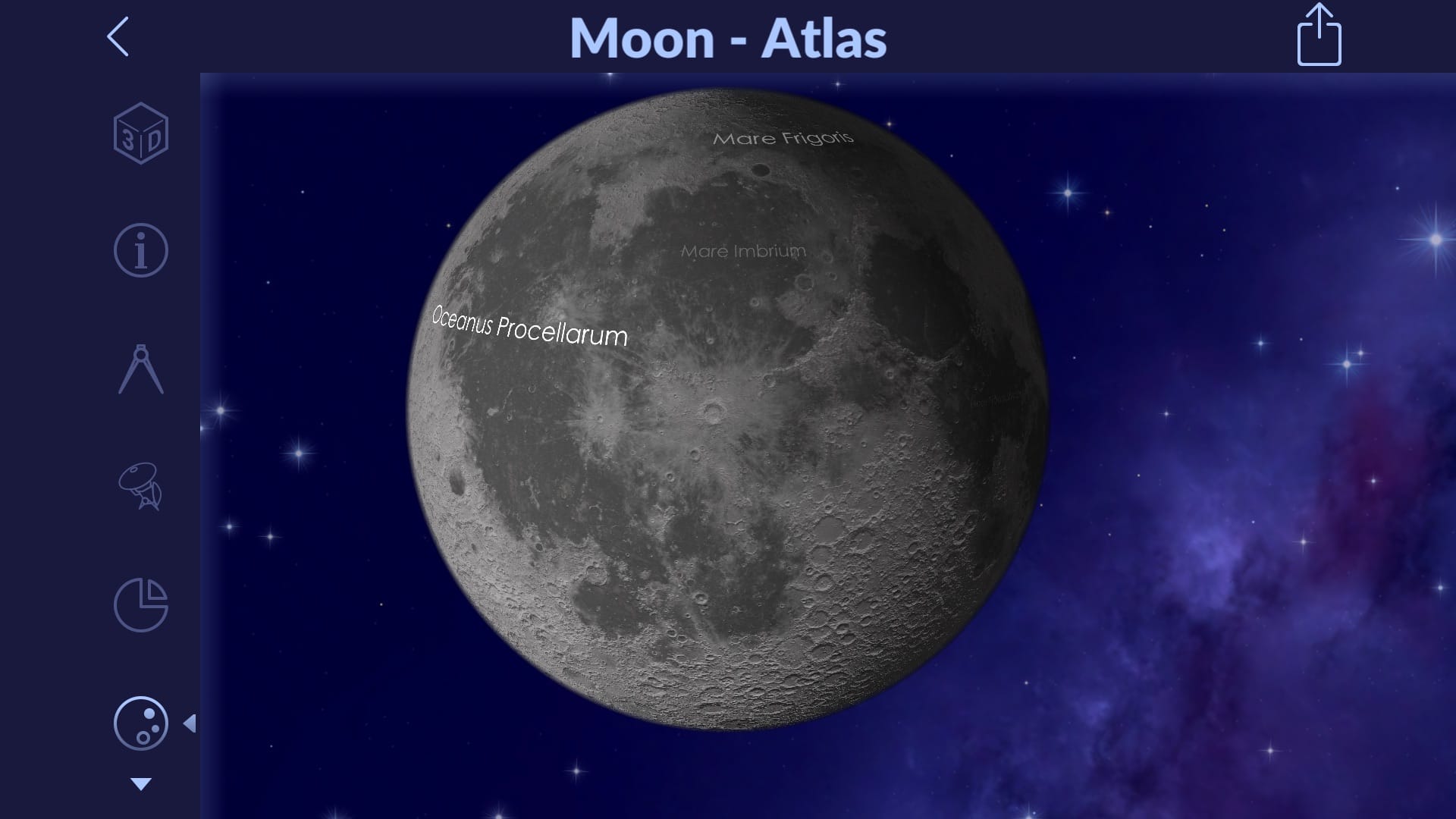 Moon Atlas in Star Walk 2