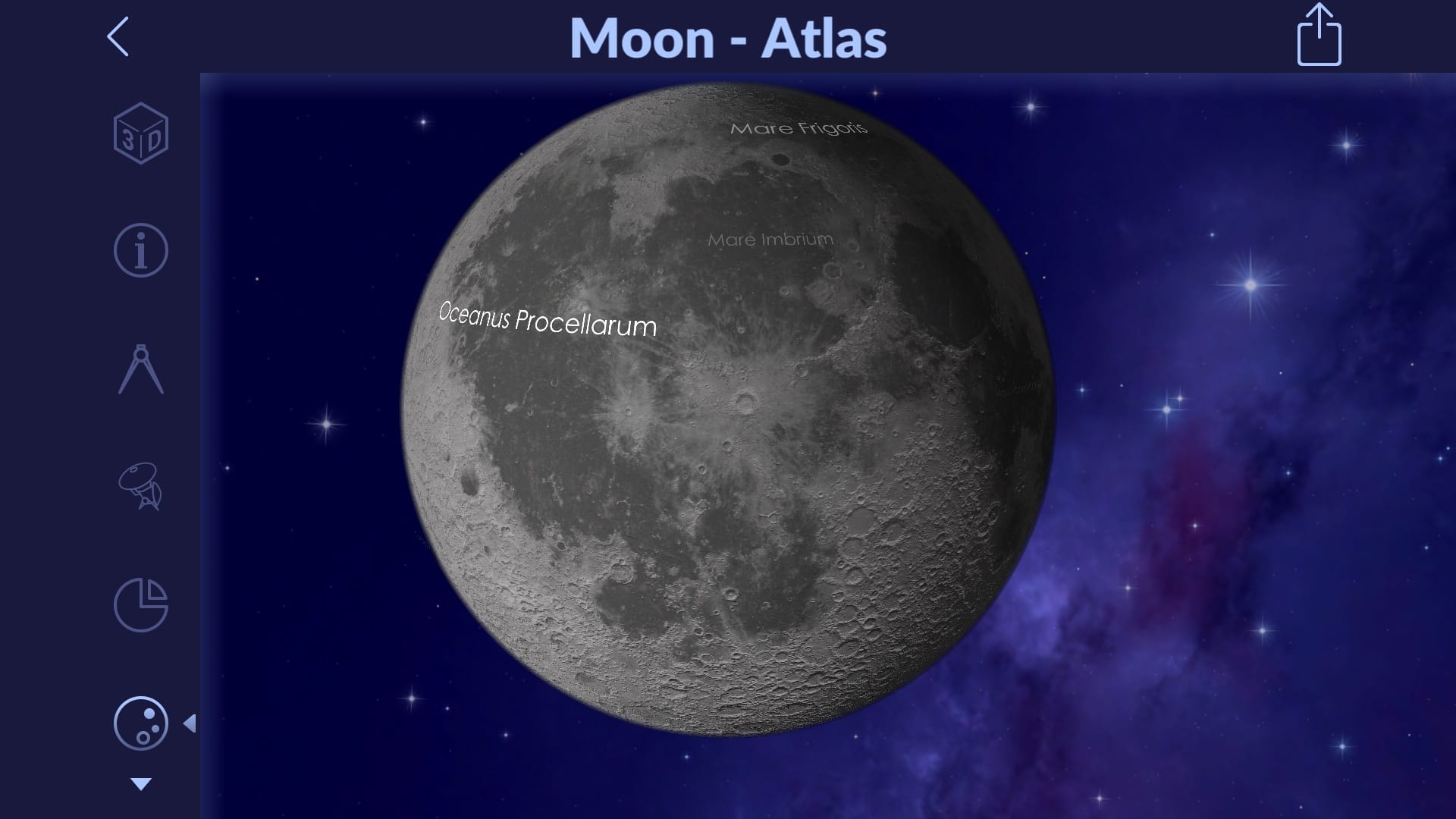 Moon Atlas in Star Walk 2