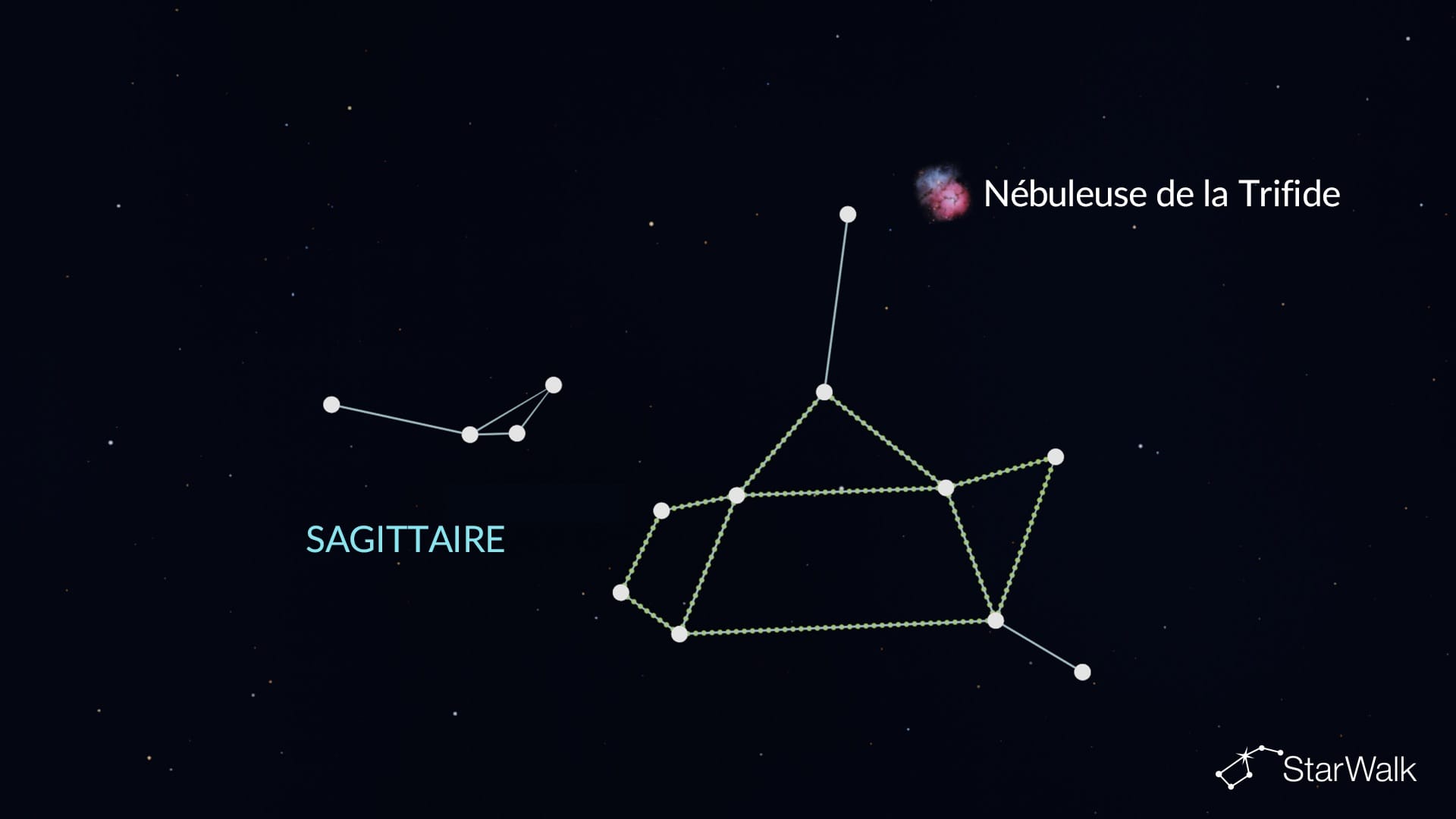 Nébuleuse Trifide dans le Sagittaire