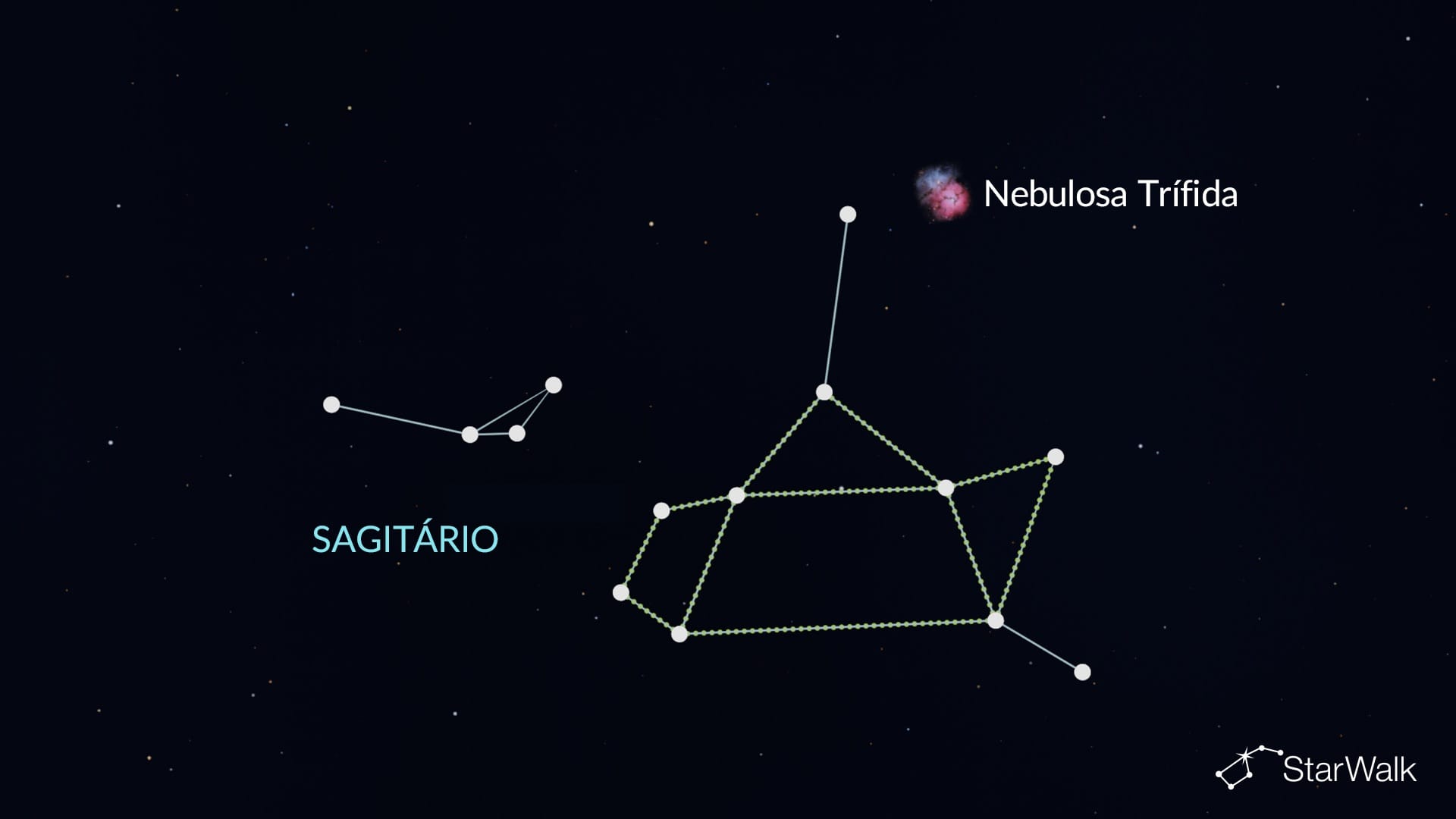 Nebulosa Trífida em Sagitário