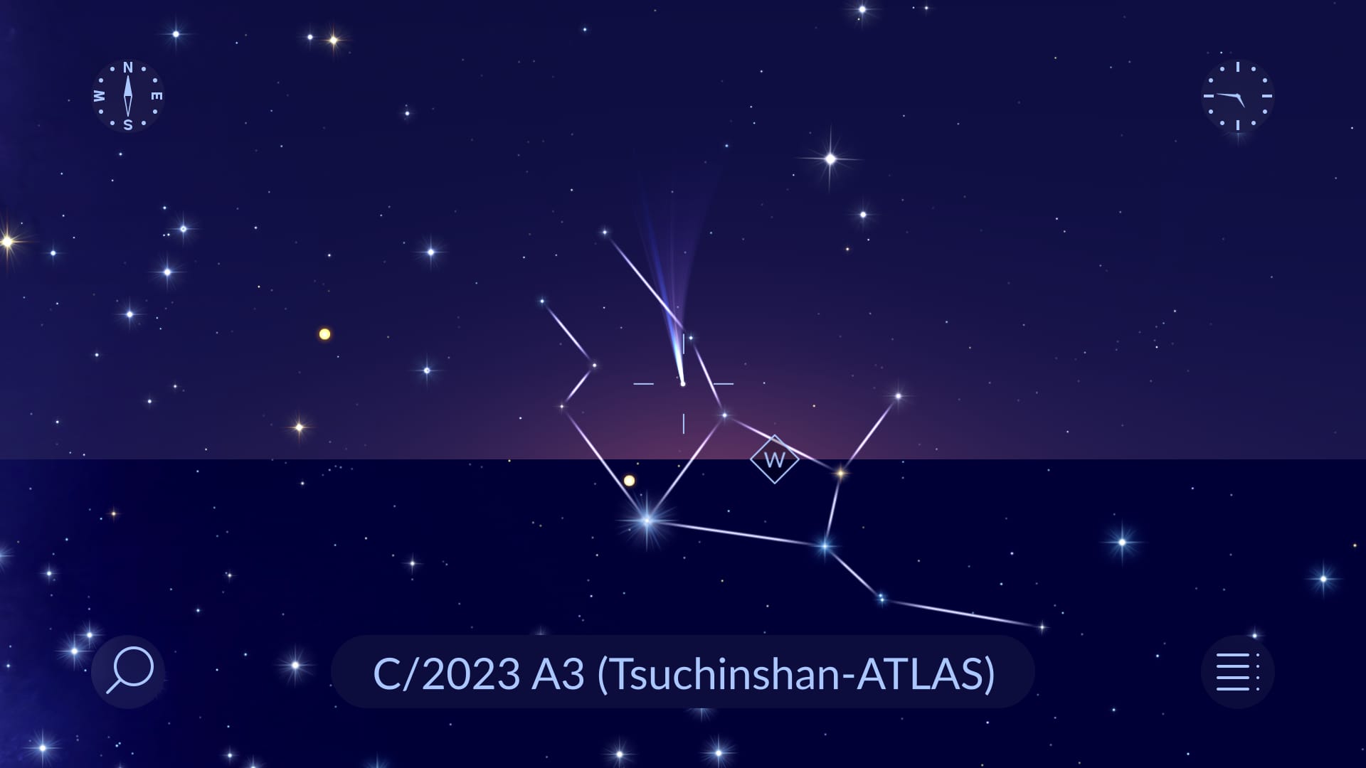 Comet Tsuchinshan-ATLAS Star Walk