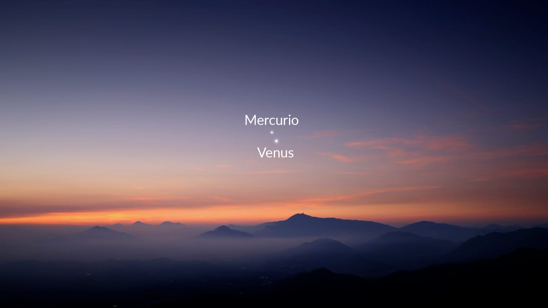 Venus y Mercurio