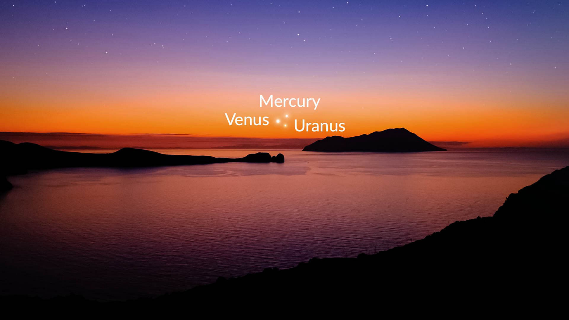 Venus, Mercury, Uranus Meet In the Sky
