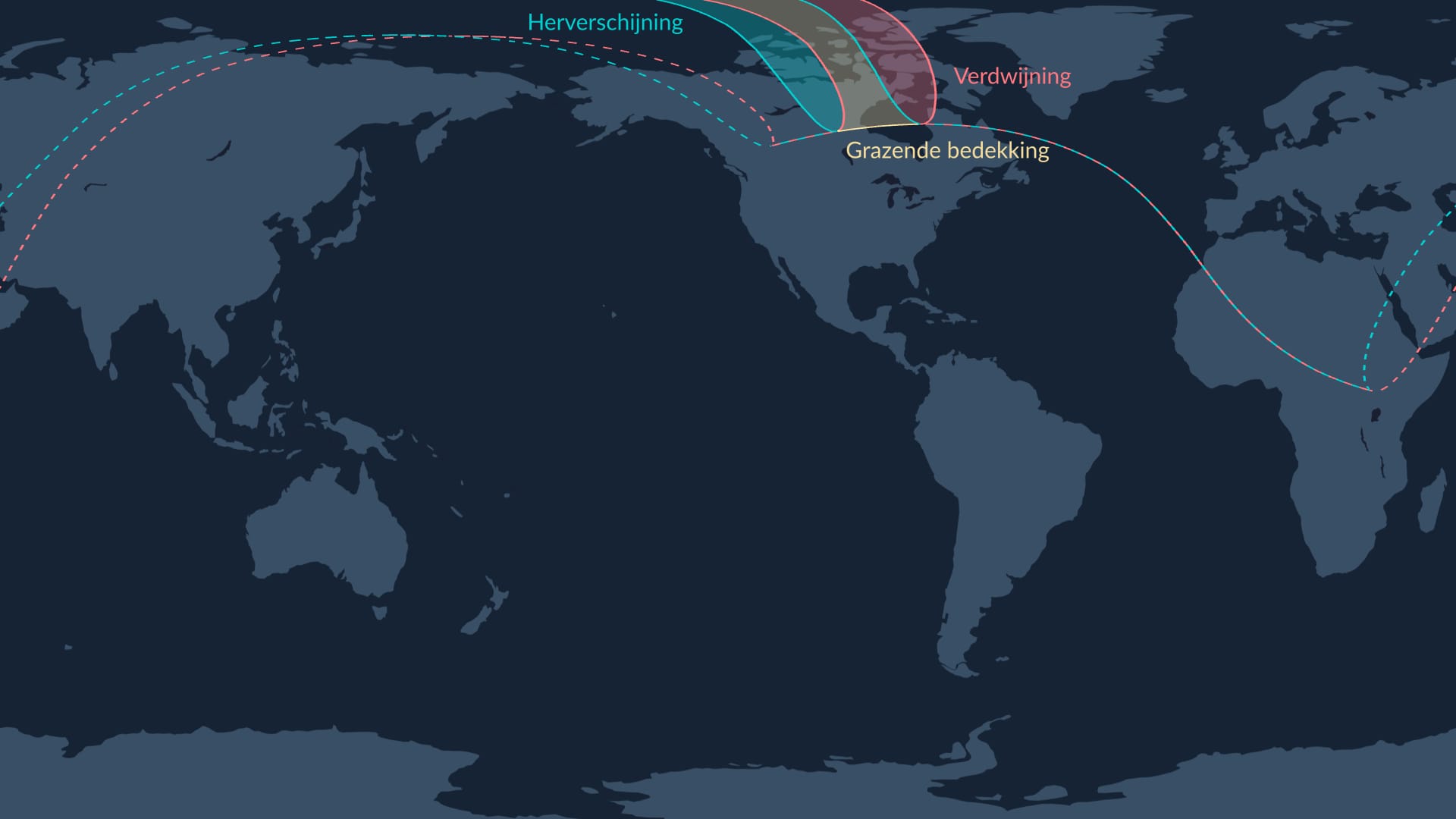 Visibility map of the lunar occultation of Venus on September 19, 2025.