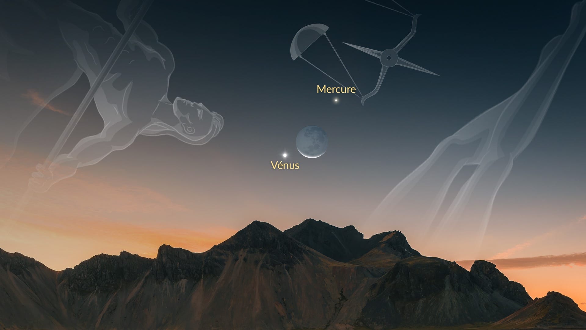 Vénus près de la Lune le 12 octobre