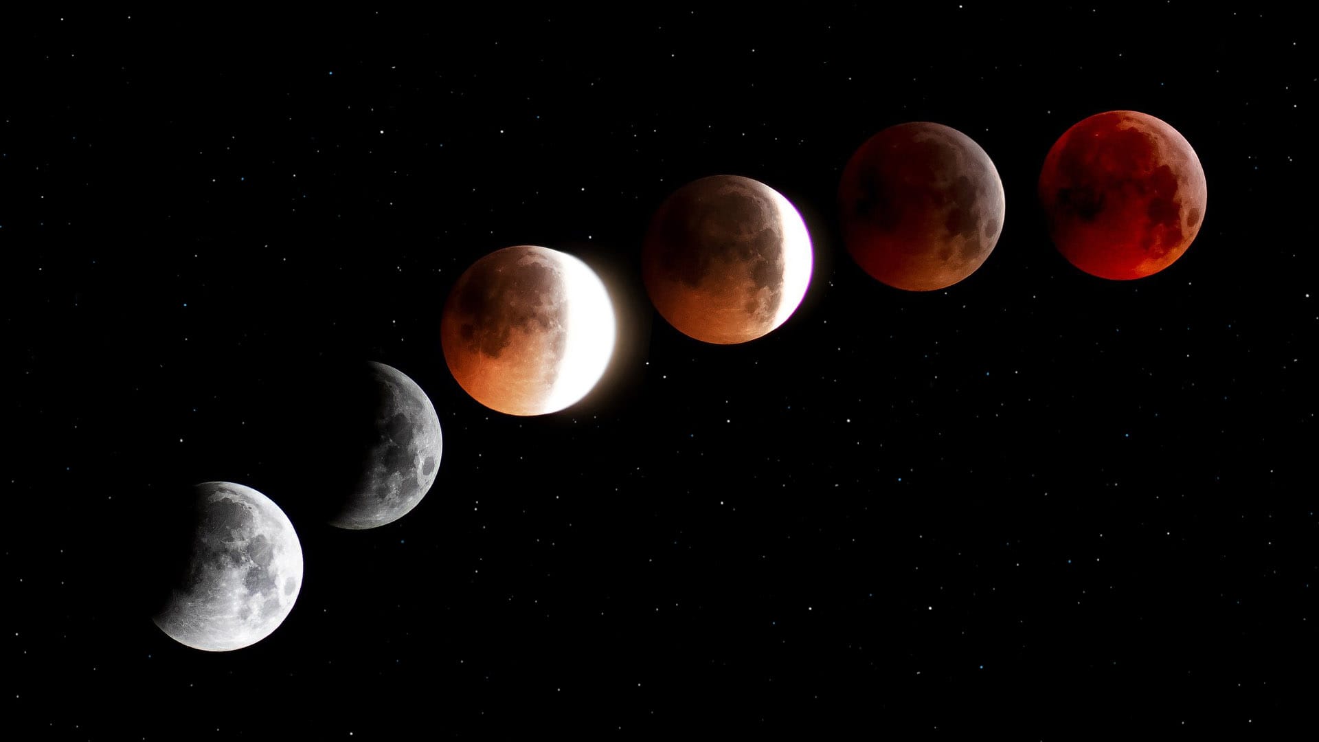 lunar eclipse from space