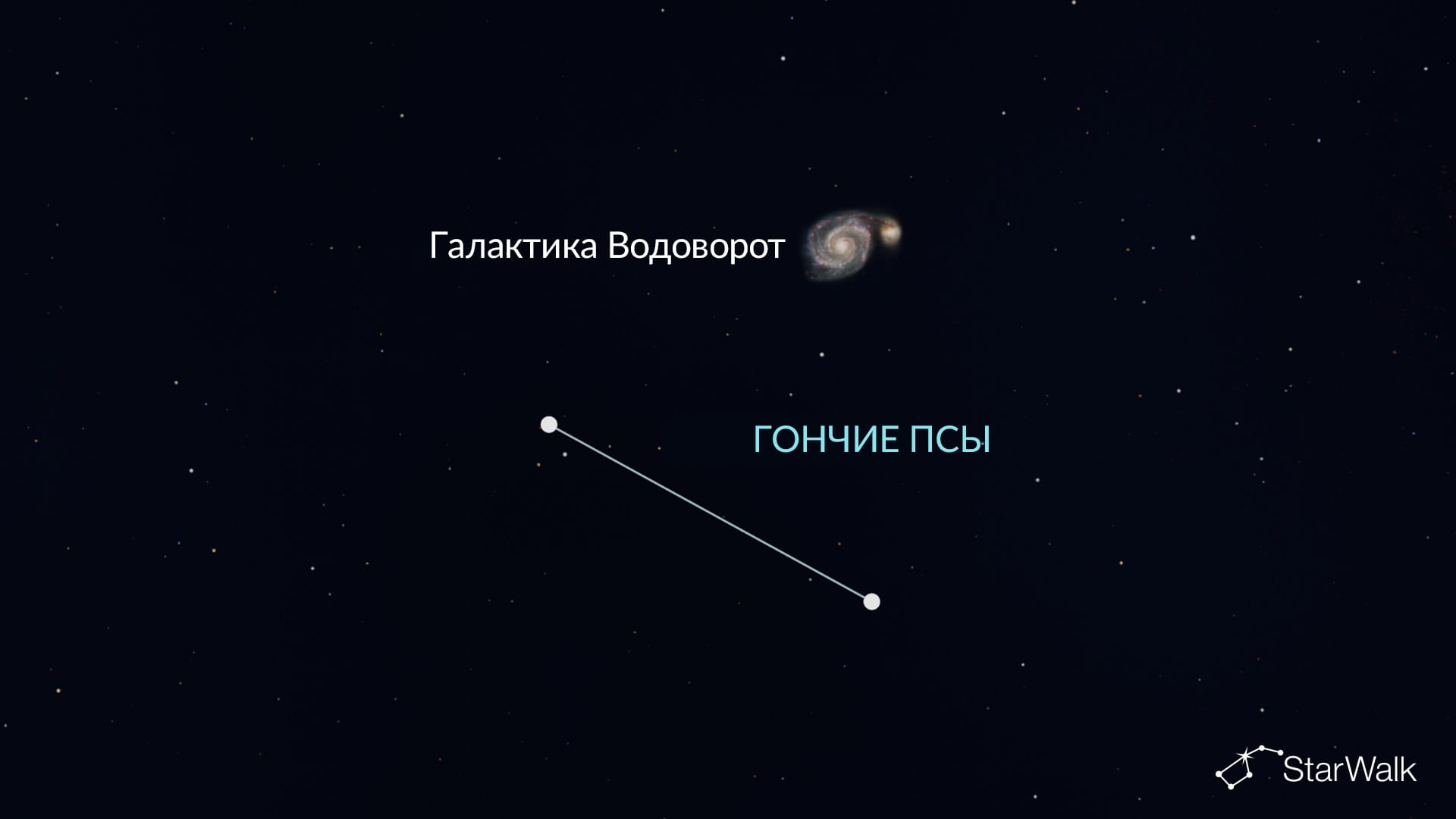 Галактика Водоворот в Гончих Псах