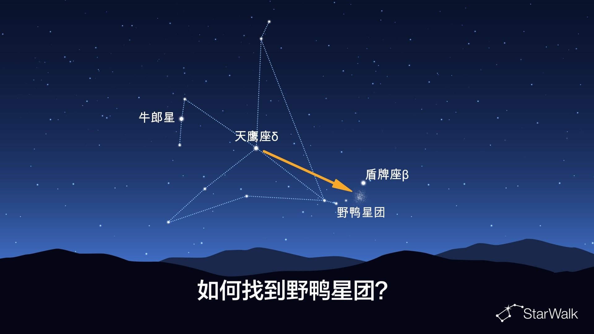 如何找到野鸭星团