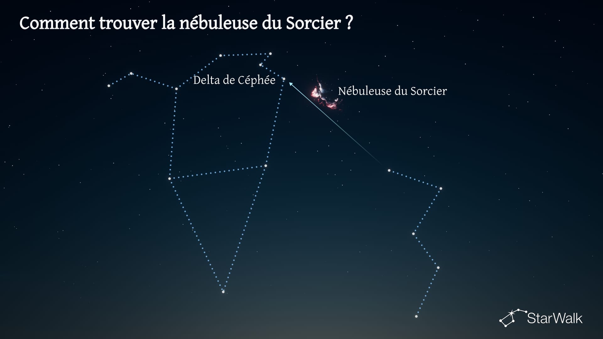 Nébuleuse du Sorcier — Comment la trouver